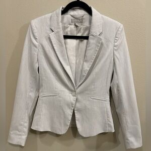 H&M White Heathered Blazer size 4